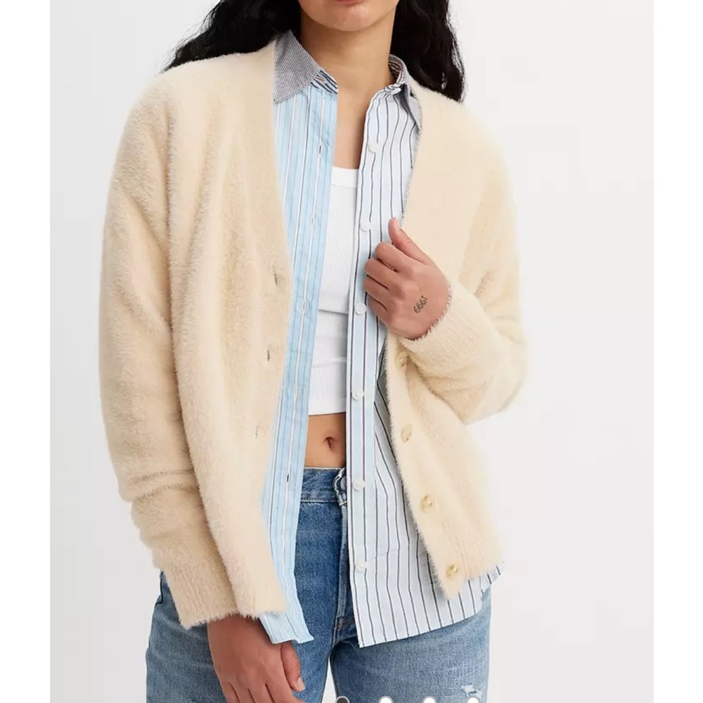 Levi's Cream Women's Cardigan, size M, new